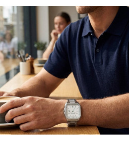 Montre Homme Lacoste .12.12 UP Acier Carré Argenté 2011460
