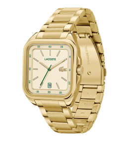 Montre Mixte Lacoste .12.12 UP Carré Acier Doré 2011462