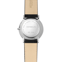 Montre Homme Herbelin Classique Cuir Noir et Acier 12248AP08