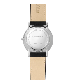 Montre Homme Herbelin Classique Cuir Noir et Acier 12248AP08