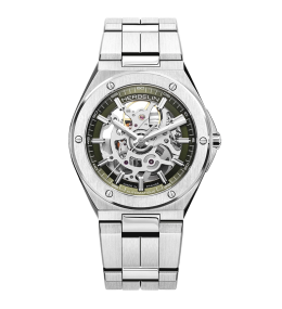 Montre homme MICHEL HERBELIN Cap Camarat Automatique squelette en acier 1645BSQ116