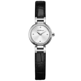 Montre femme Michel Herbelin Luna H acier et cuir 17312AP12