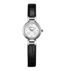 Montre femme Michel Herbelin Luna H acier et cuir 17312AP12