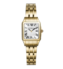 Montre femme MICHEL HERBELIN LUNA Mini, acier PVD jaune  17407BP1N08