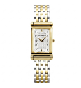 Montre femme MICHEL HERBELIN ANTARES, en acier bicolore A17048P28BT