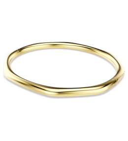 Bracelet-Jonc Swarovski Dextera Octogonal Doré Or 18K