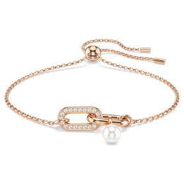 Bracelet Swarovski Constella, Taille ronde, Blanc, Doré à l’or rose 18 carats (750/1000) 5728588