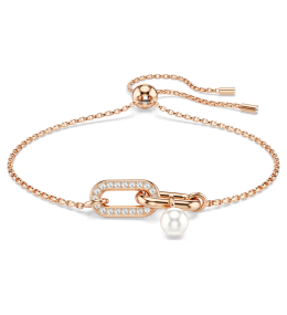 Bracelet Swarovski Constella, Taille ronde, Blanc, Doré à l’or rose 18 carats (750/1000) 5728588