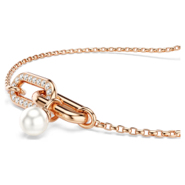 Bracelet Swarovski Constella Maillons et Perle Doré Or Rose