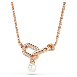 Collier Swarovski Constella Pendentif Maillons Doré Or Rose