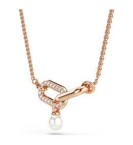 Collier Swarovski Constella Pendentif Maillons Doré Or Rose
