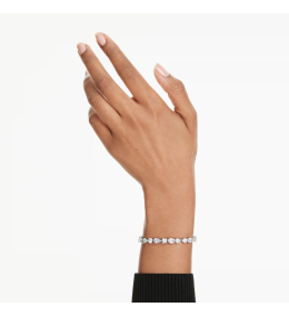 Bracelet Swarovski Mesmera Cristaux Blancs Métal Rhodié
