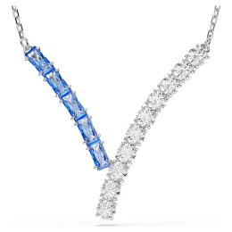 Collier Swarovski Matrix, Tailles variées, Bleu, Métal rhodié, 5732265