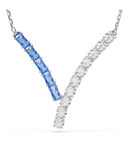 Collier Swarovski Matrix, Tailles variées, Bleu, Métal rhodié, 5732265