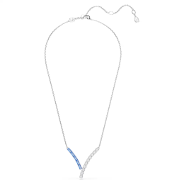 Collier Swarovski Matrix Pendentif V Cristaux Bleus et Blancs