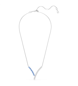 Collier Swarovski Matrix Pendentif V Cristaux Bleus et Blancs
