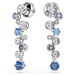 Boucles d'oreilles Swarovski Constella Pendantes Cristaux Bleus