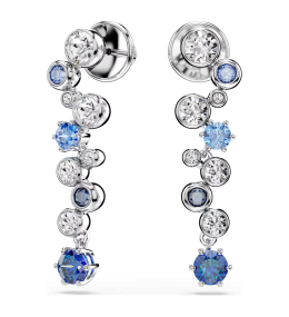 Boucles d'oreilles Swarovski Constella Pendantes Cristaux Bleus