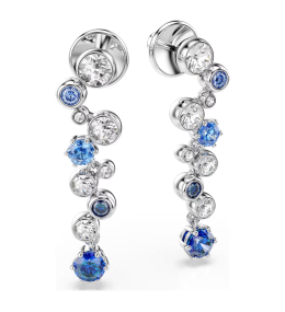 Boucles d'oreilles Swarovski Constella Pendantes Cristaux Bleus