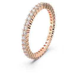 Bague Swarovski Vittore, Taille ronde, Blanche, Doré à l’or rose 18 carats (750/1000) 5095327
