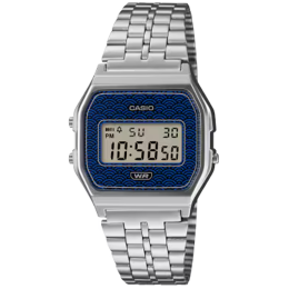 Montre CASIO, collection vintage motif « Seigaiha » A159WEVJ-2ER