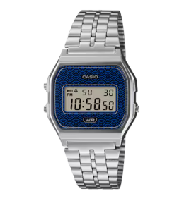 Montre CASIO, collection vintage motif « Seigaiha » A159WEVJ-2ER