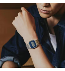 Montre CASIO Vintage Seigaiha A159WEVJ-2ER Bleu Indigo