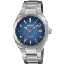 Montre CASIO EDIFICE Automatique 3 aiguilles, date acier, cadran bleu, EFK-200D-2AER