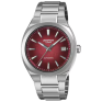 Montre CASIO EDIFICE Automatique 3 aiguilles, date acier, cadran rouge, EFK-200D-4AER