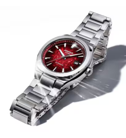 Montre Automatique CASIO EDIFICE EFK-200D-4AER – Acier & Cadran Rouge
