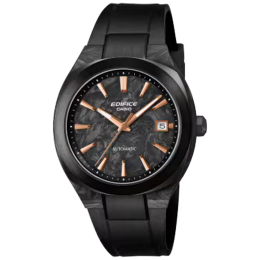 Montre CASIO EDIFICE Automatique 3 aiguilles, date acier et carbone, EFK-200XPB-1AER