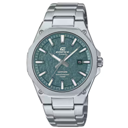 Montre CASIO EDIFICE, 3 aiguilles et date, acier EFR-S108DE-3AVUEF