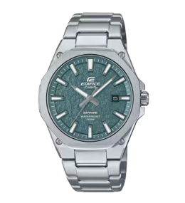 Montre CASIO EDIFICE, 3 aiguilles et date, acier EFR-S108DE-3AVUEF