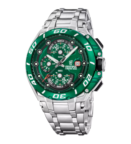 Montre homme FESTINA, Chrono bike 2026 acier, 20754/5
