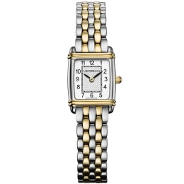 Montre femme HERBELIN, Art Déco en acier bicolore 17438BT22