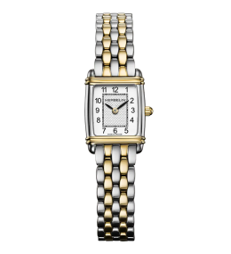 Montre femme HERBELIN, Art Déco en acier bicolore 17438BT22