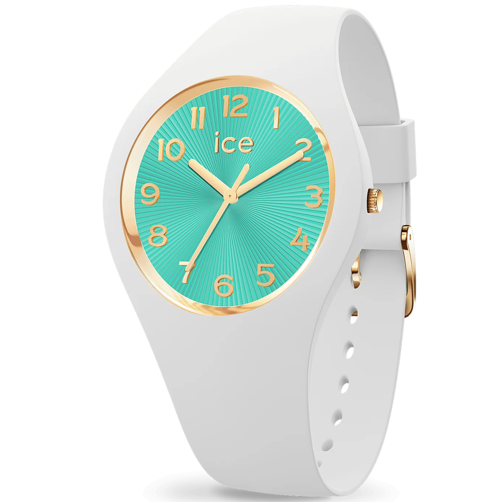 Montre ICE WATCH, ICE CHAMPAGNE, White turquoise, Small 37 MM 025931
