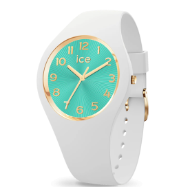 Montre ICE WATCH, ICE CHAMPAGNE, White turquoise, Small 37 MM 025931