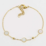 Bracelet Kalina en acier PVD jaune, nacre ZAG bijoux, SBS16683-01SEL