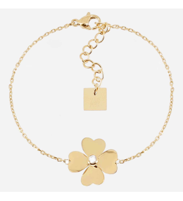 Bracelet Giorgio ZAG bijoux en acier PVD jaune, oxydes de zirconium, SBS25391-01WHT