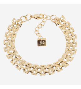 Bracelet Verbena ZAG bijoux en acier PVD jaune, SBS25713-01UNI