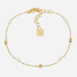 Bracelet Gargano ZAG bijoux en acier PVD jaune, perles de culture, SBS27660-01SEL