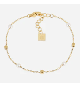 Bracelet Gargano ZAG bijoux en acier PVD jaune, perles de culture, SBS27660-01SEL