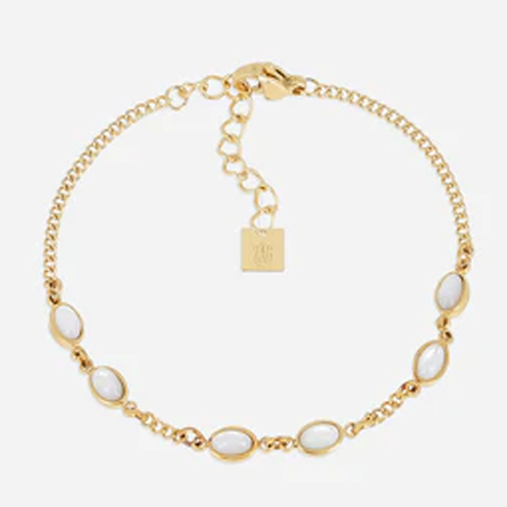 Bracelet Alcamo ZAG bijoux en acier PVD jaune, nacre, SBS27714-01SEL