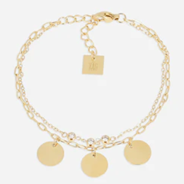 Bracelet Tergu ZAG bijoux en acier PVD jaune, SBS27776-01WHT