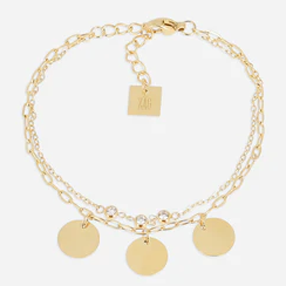Bracelet Tergu ZAG bijoux en acier PVD jaune, SBS27776-01WHT