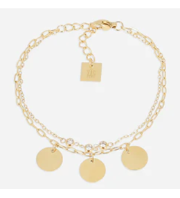 Bracelet Tergu ZAG bijoux en acier PVD jaune, SBS27776-01WHT