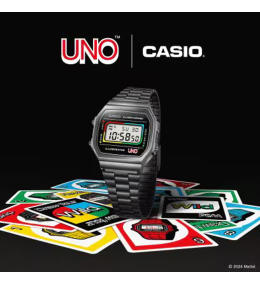 Montre Casio Vintage x UNO A168WEUC-1AER - Édition Limitée