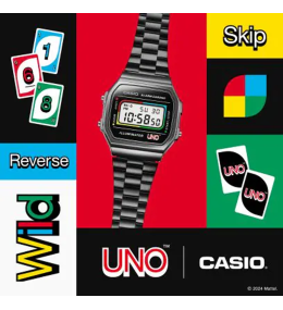 Montre Casio Vintage x UNO A168WEUC-1AER - Édition Limitée