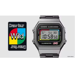 Montre Casio Vintage x UNO A168WEUC-1AER - Édition Limitée